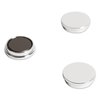 U Brands High-Intensity Board Magnets, Circles, Silver, 1.25, PK10 5163U00-12